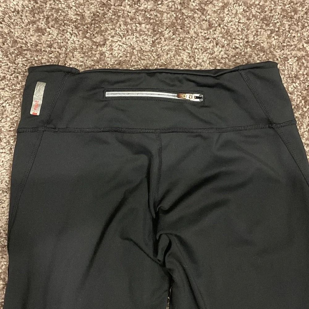 Zella Black Leggings with White Striping, Size XS - Picture 5 of 6